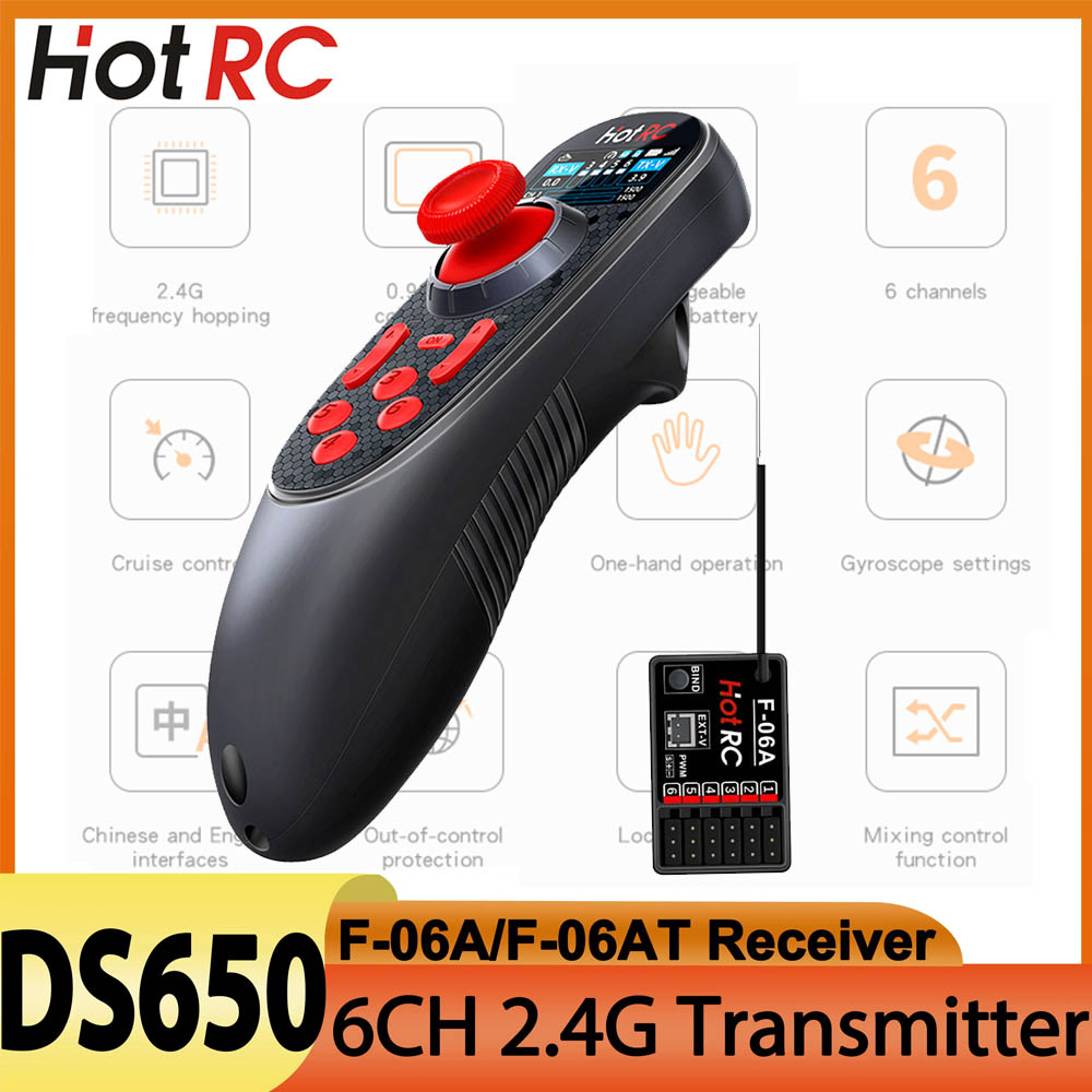 Radio Transmitter 6Ch - HOTRC DS650 DS-650 6CH Remote Controller