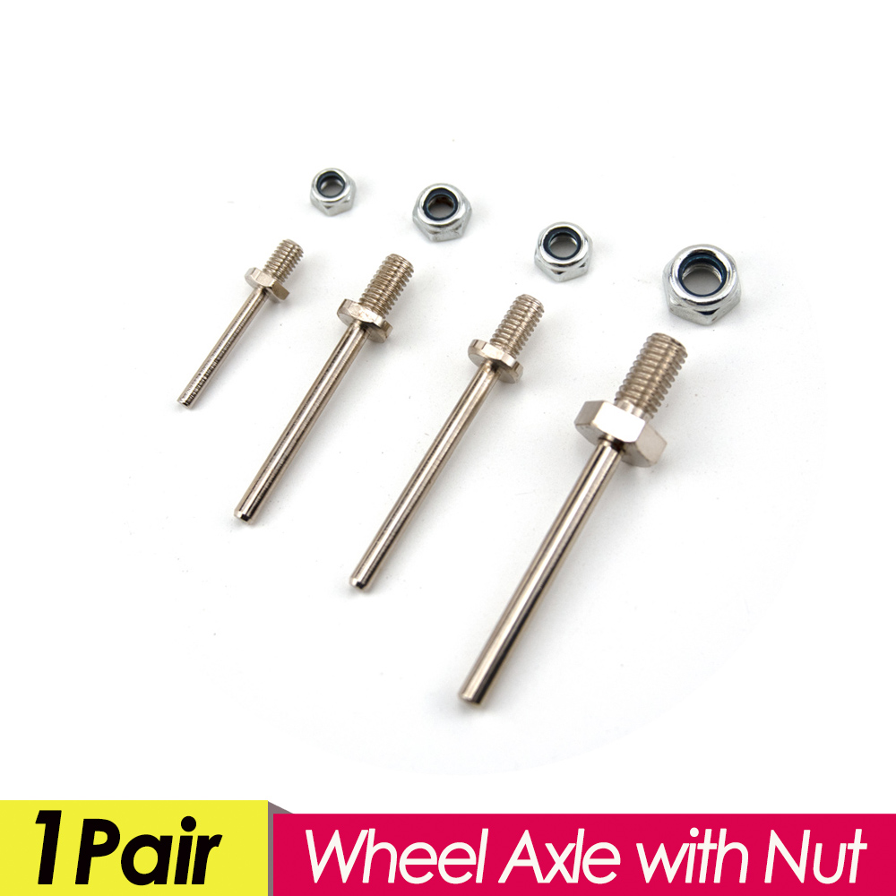 Rc Hobby Nut - 1Pair Wheel Axles Steel Shaft with