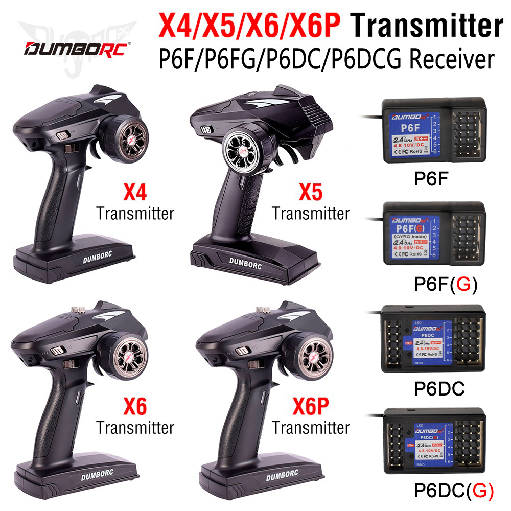 Radio Transmitter 6Ch - DUMBORC X6P 6CH 2.4G RC Radio