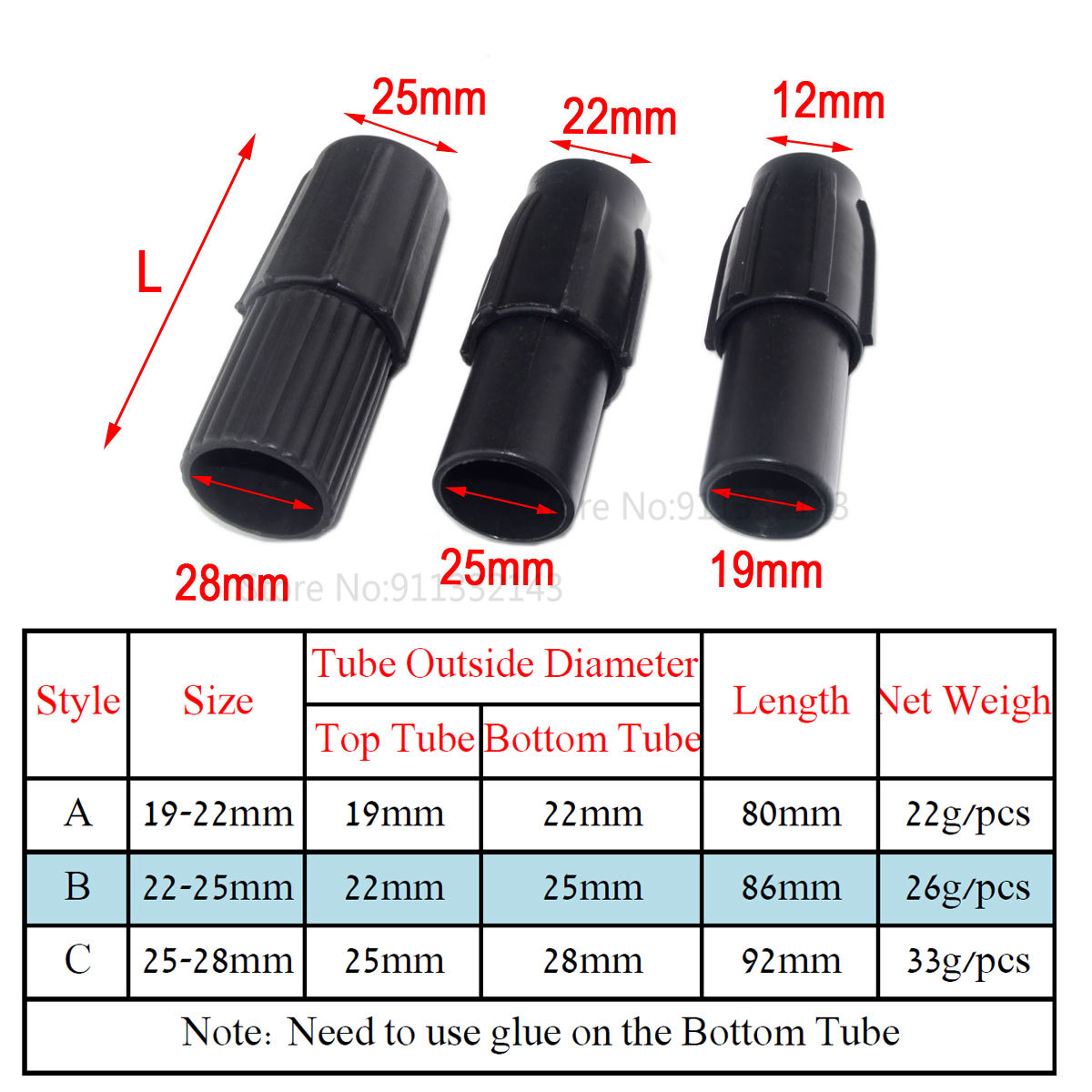 Rc Hobby Land - 4PCS Telescopic Pipe Joint Tube Connector