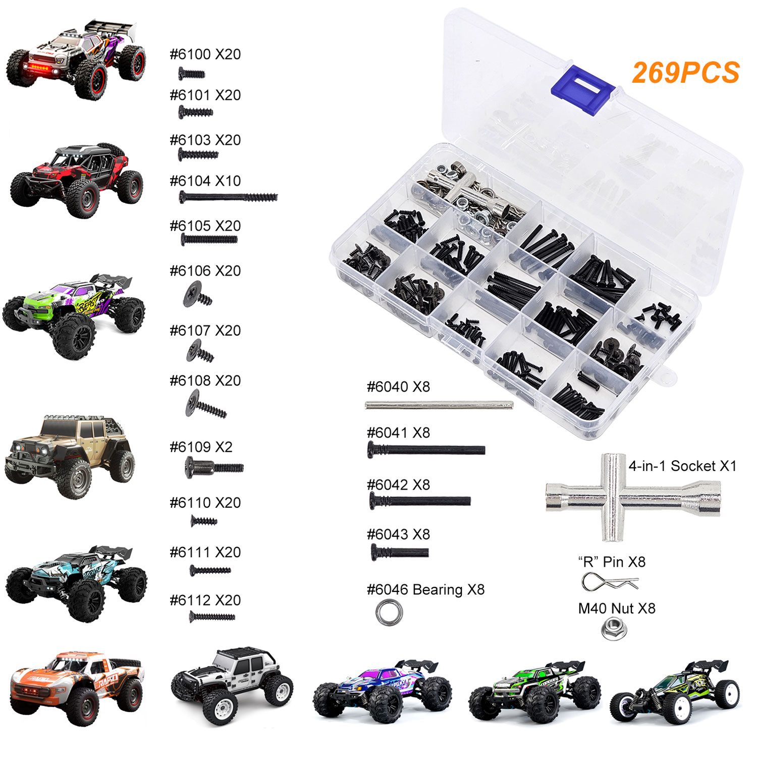 Rc Hobby Nut - SCY 269-Piece RC Car Tool Kit