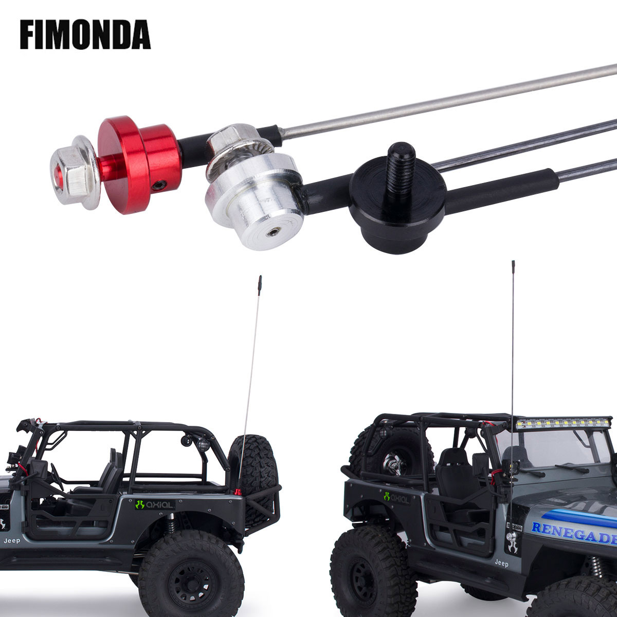 Rc Hobby Products - 50cm Metal Adjustable Simulation Antenna with