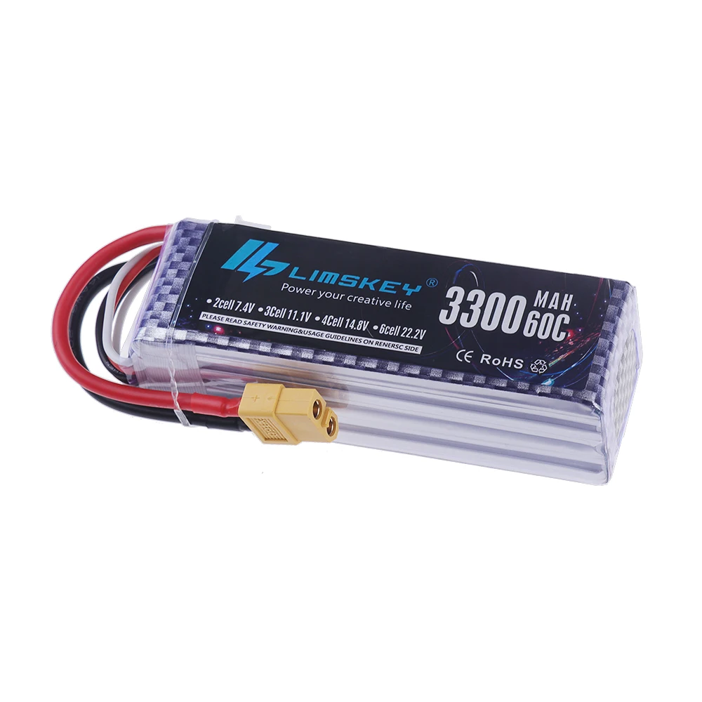 4S LiPo Battery 14.8V 3300mAh  - огляд і ціна Fpv Racing Quadcopter