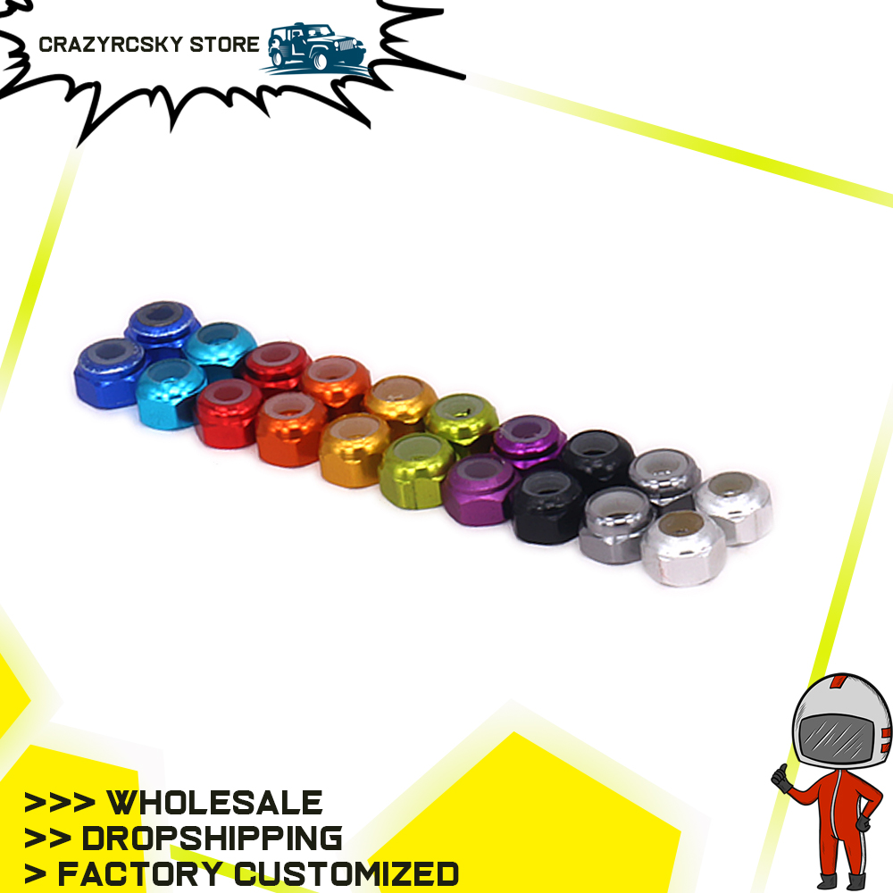 8pcs RCAWD Wheel Hex Lock Nut  - огляд і ціна Rc Hobby Nut