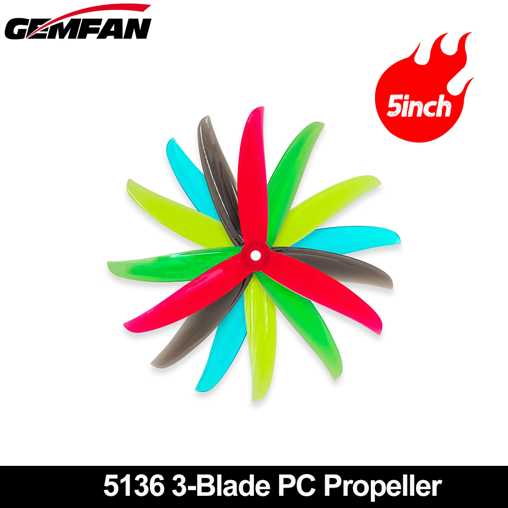 Gemfan VANOVER 5136 3 Blade PC - огляд і ціна Fpv Racing Quadcopter