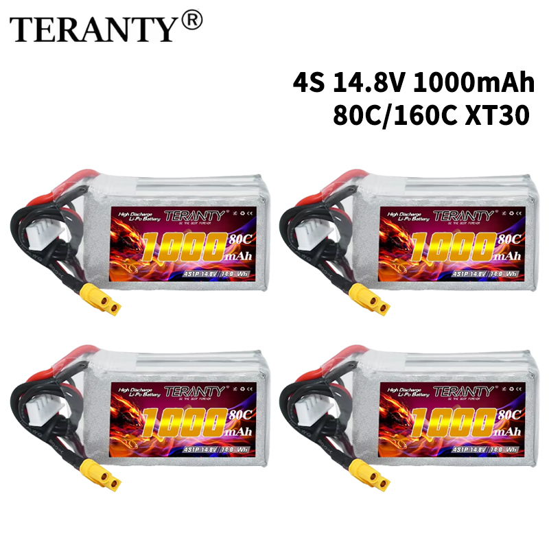 TERANTY 4S 1000mAh 14.8V 80C/1 - огляд і ціна Fpv Racing Quadcopter