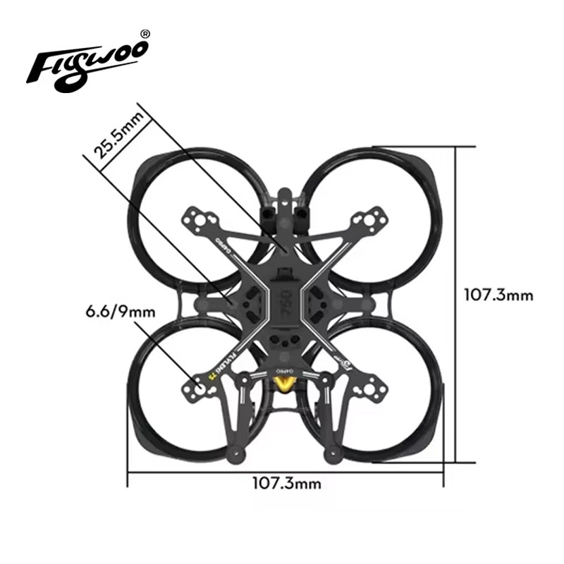 Flywoo Flylens 75 Frame Kit 1. - огляд і ціна Fpv Racing Quadcopter