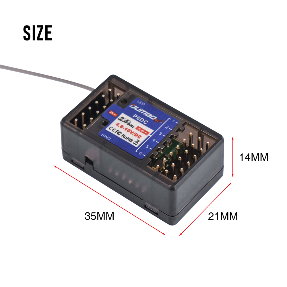DUMBORC X6P 6CH 2.4G RC Radio  - огляд і ціна Radio Transmitter 6Ch