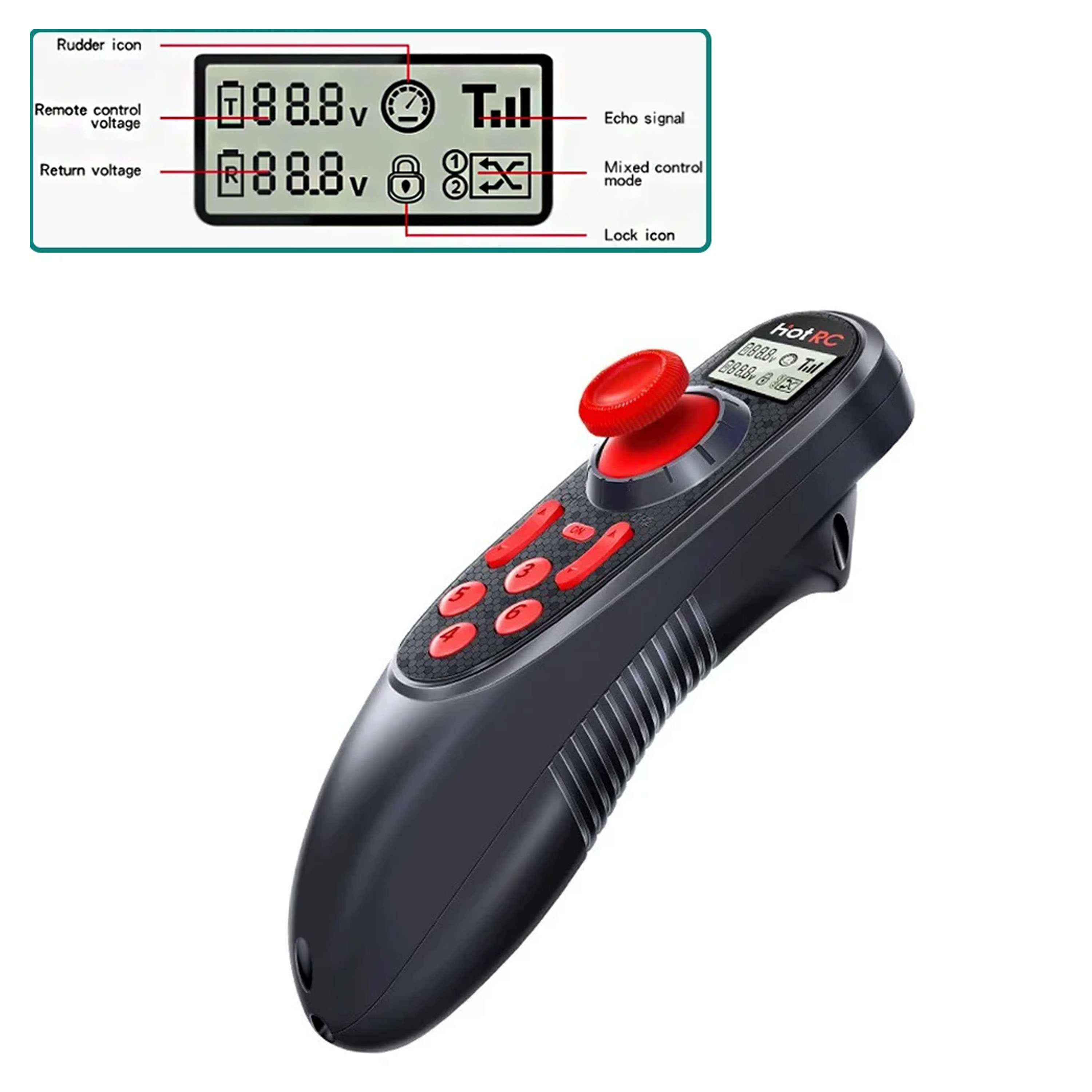 HOTRC DS-600 DS600 6CH 2.4GHz  - огляд і ціна Radio Transmitter 6Ch