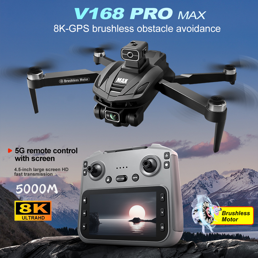 V168 PRO Max GPS Drone 8K Prof - огляд і ціна Rc Hobby Wire