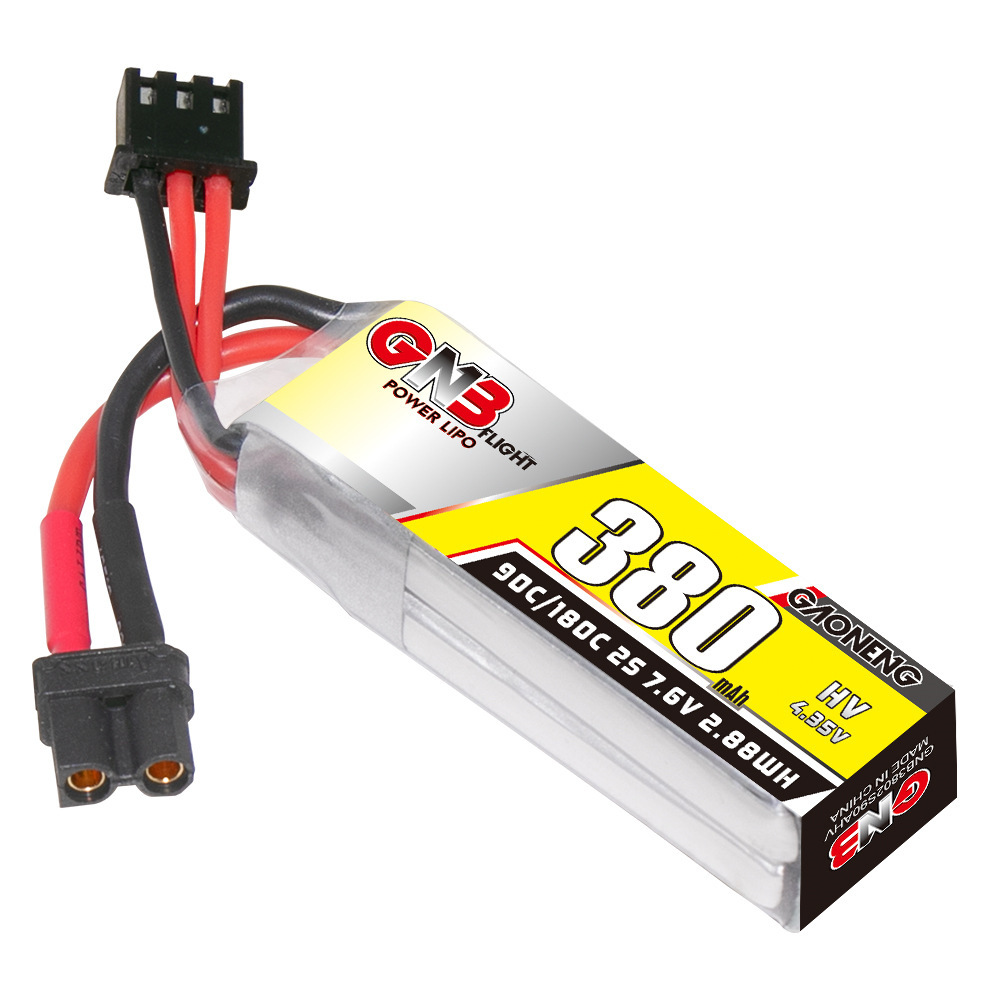 GNB 2S 7.6V 380mAh 90C/180C Li - огляд і ціна Fpv Racing Quadcopter