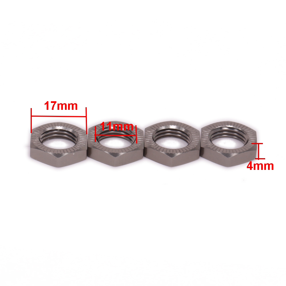 4PCS M17 17mm Wheel Hex Adapte - огляд і ціна Rc Hobby Nut