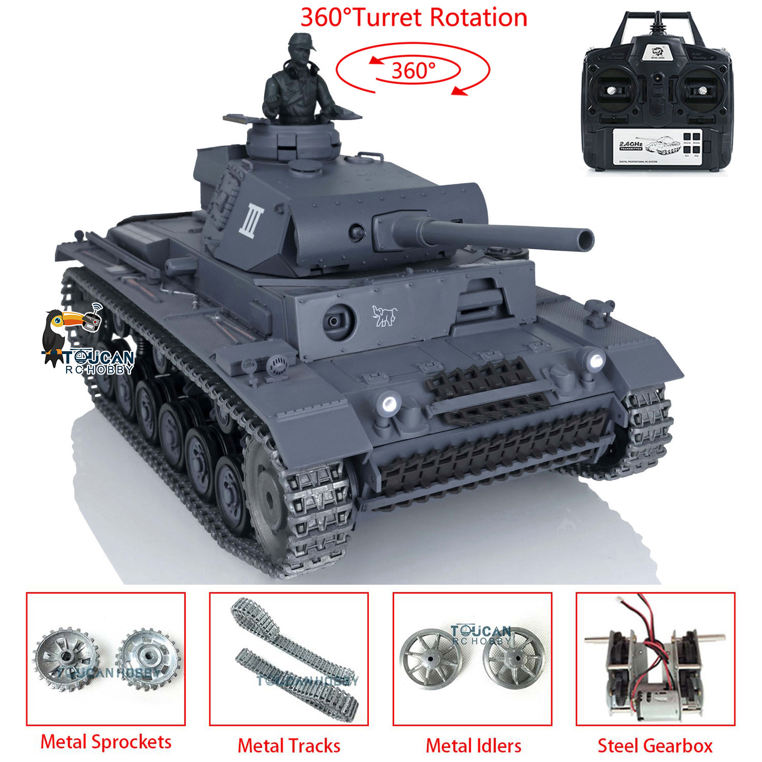 US Sale Henglong 1/16 7.0 Upgr - огляд і ціна Rc Hobby Land