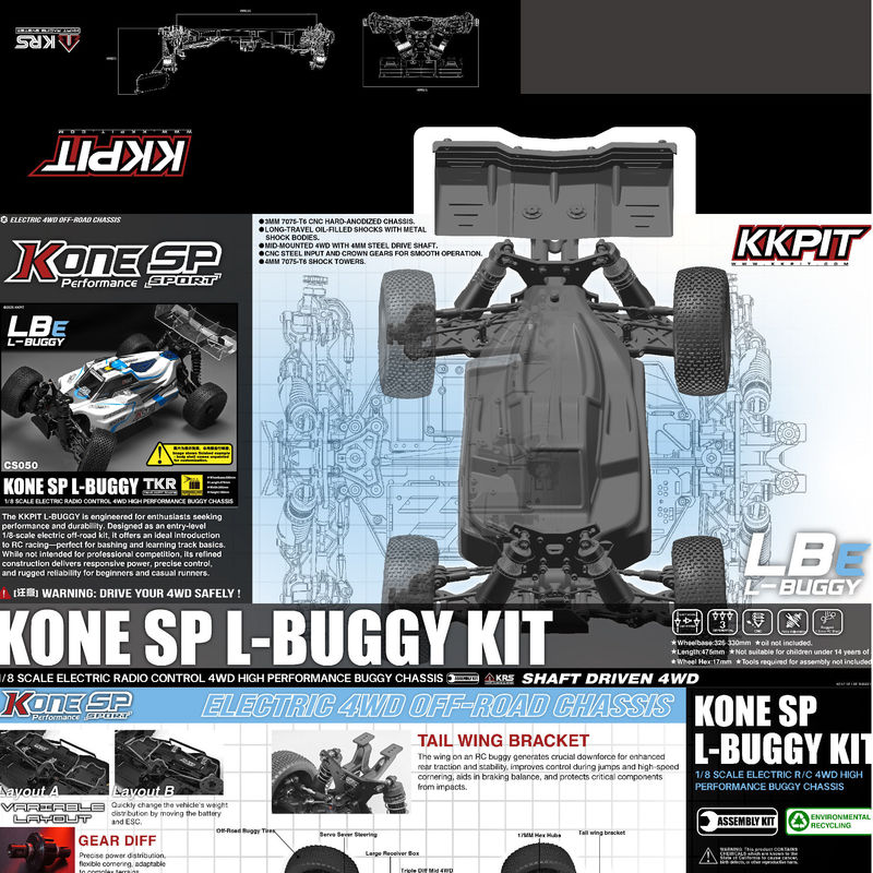 KKPIT 1/8 Electric 4WD RC Off  - огляд і ціна Rc Hobby Land