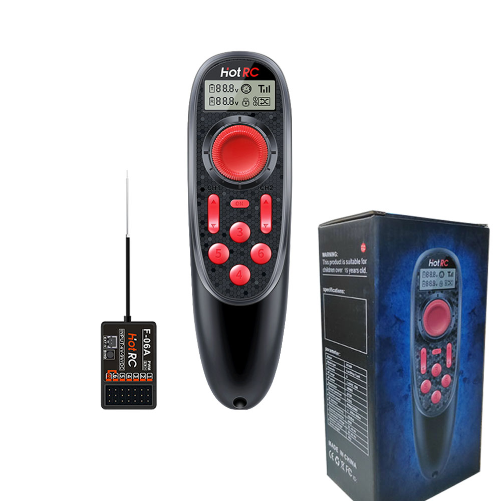HOTRC DS-600 2.4GHz 6CH RC Boa - огляд і ціна Radio Transmitter 6Ch